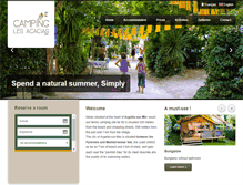 Tablet Screenshot of campingacacias-argeles.com